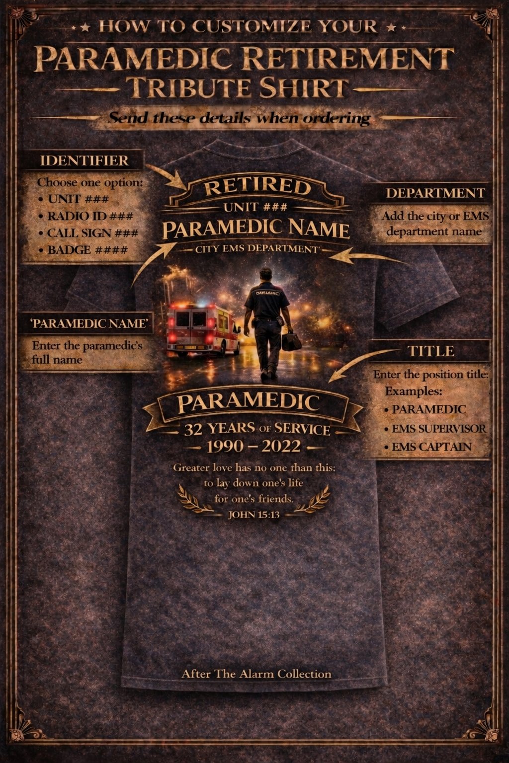 Paramedic Retirement Tribute Shirt